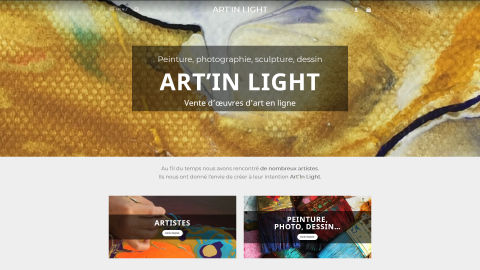 site internet Art In Light